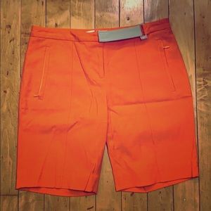 DVF orange shorts, size 0